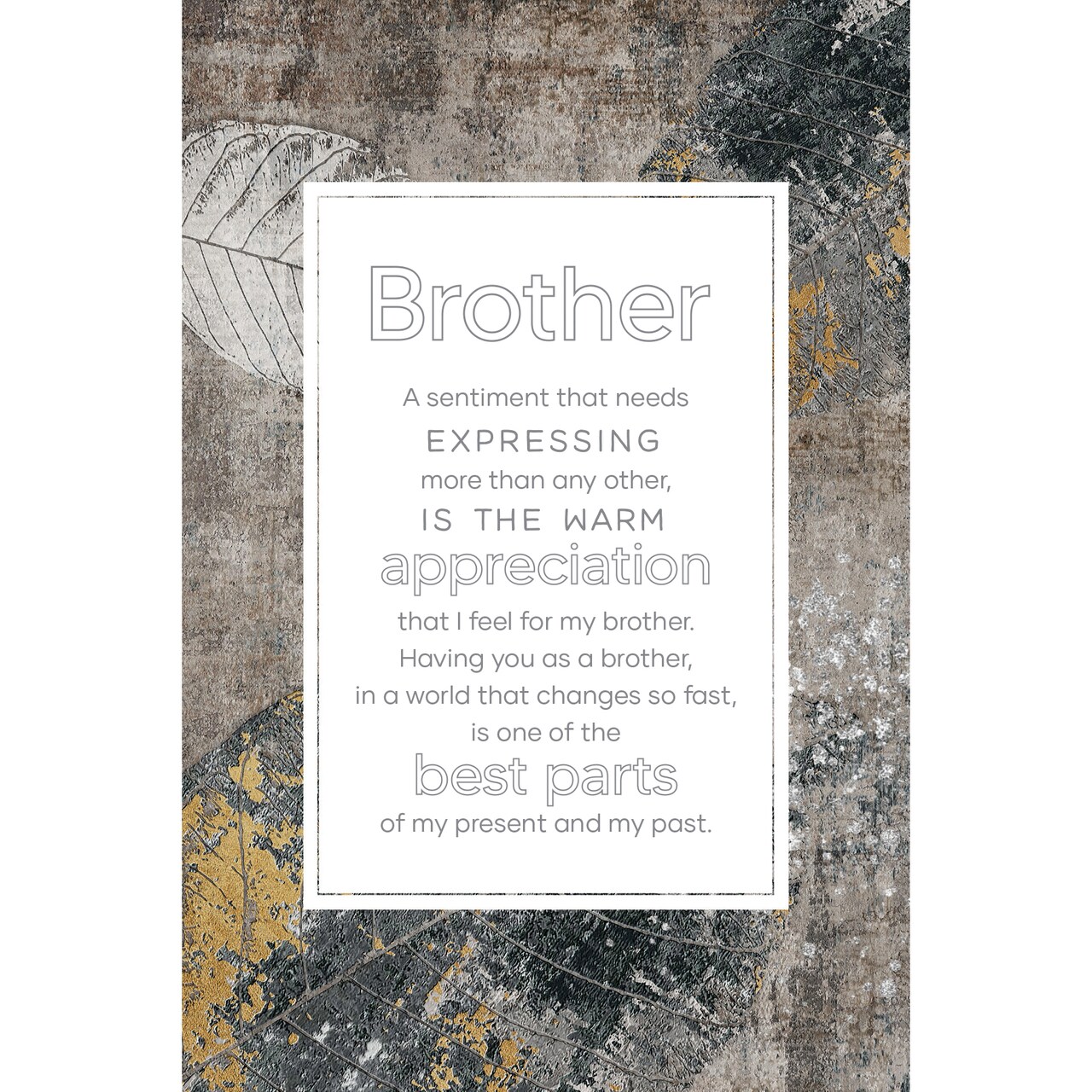 Dexsa Brother Inspirational Wood Plaque 6 inches x 9 inches